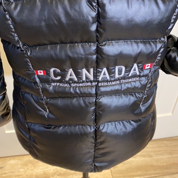 Down filled ladies black puffer size medium. Made by Spyder! - Picture 8 of 11